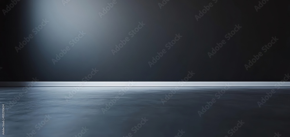 Aufkleber minimalist black background with a soft light glow at the top, creating a modern and elegant atmosph