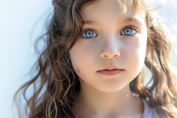 Fototapeta premium White Small Girls