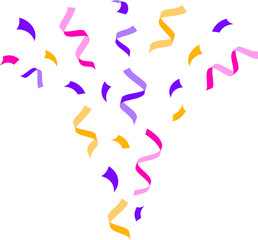 Confetti splash. Flat style. Confetti splash effect.