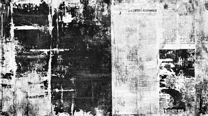 Fototapeta premium Black and white grunge texture. 
