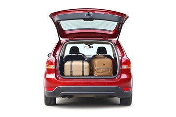 Car suitcase vehicle luggage.