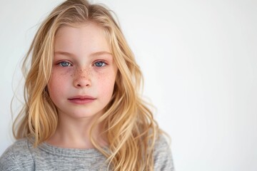 Naklejka premium White Small Girls
