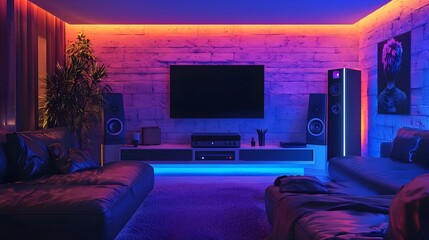 Immersive Smart Entertainment Room with Customizable VR Gaming and AI Powered Multimedia