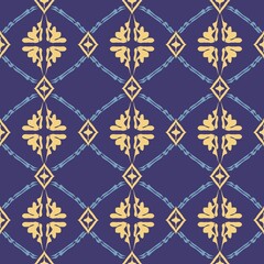 Elegant blue and brown ikat pattern design suitable for textiles, fashion, and home decor projects, ikat, pattern, elegant