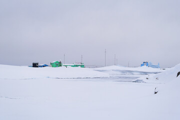 Academik Vernadsky station. Vernadsky research base in Antarctica. Galindez Island © Oleksandr Matsibura