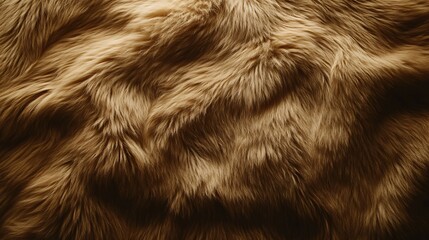 Brown fluffy fur fabric wool texture background