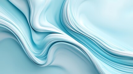 Fototapeta premium Flowing waves of serenity a captivating abstract representation of gentle blue tones and soft curves invoking calmness and tranquility