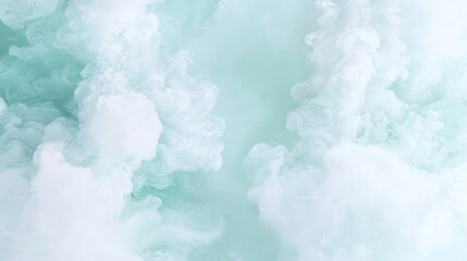 Captivating swirls of white and aqua foam creating a serene and dreamy atmosphere in nature's abundant waterscape