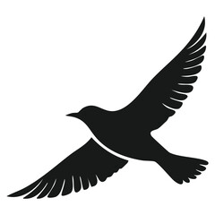 Fototapeta premium a bird silhouette vector object