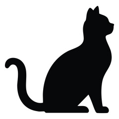 a cat silhouette vector object