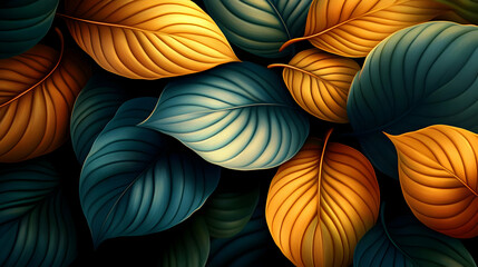 Abstract Leaf Pattern - Illustration