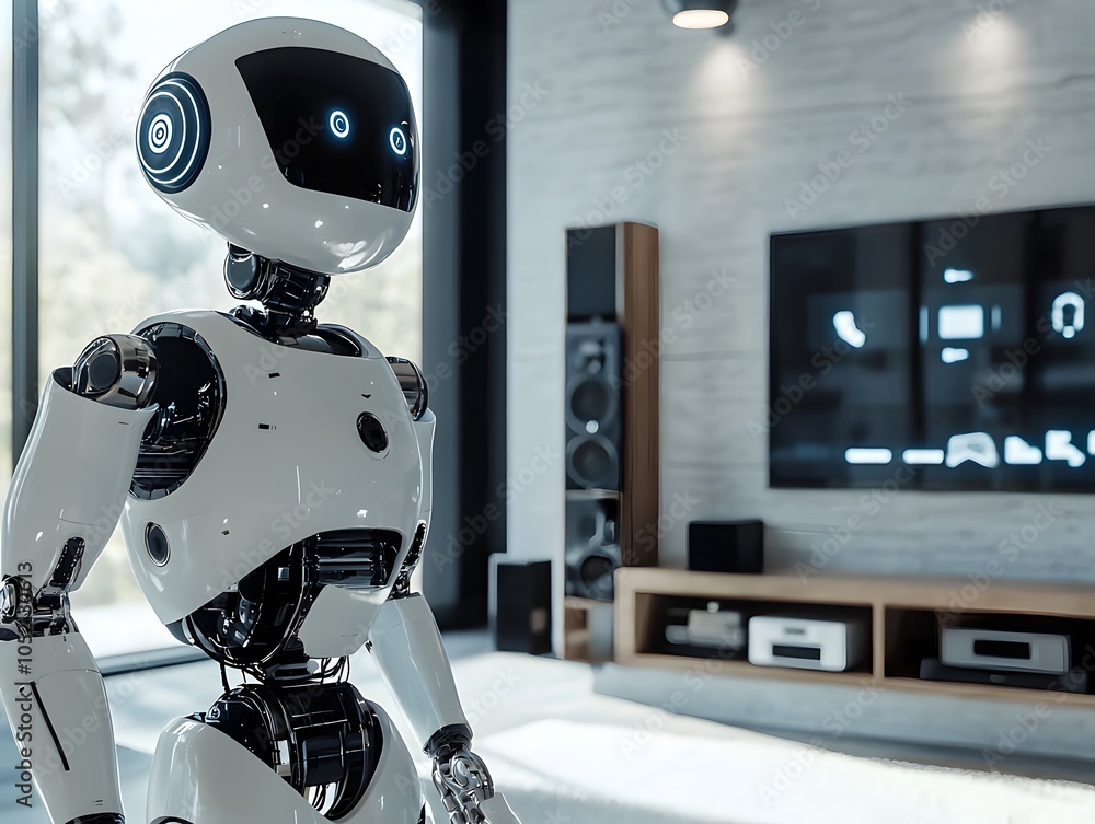 Poster Robotic Assistant Managing Smart Home Entertainment System with Intuitive Commands