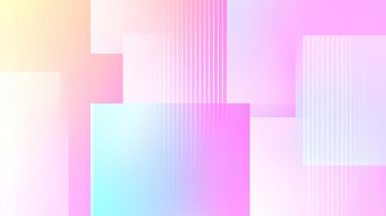 Exploring the harmony of soft pastel colors and geometric shapes in modern abstract art design