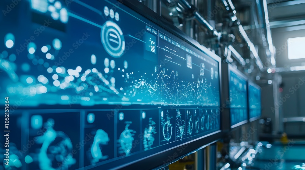 Poster digital dashboard monitoring real time water for environmental scientists