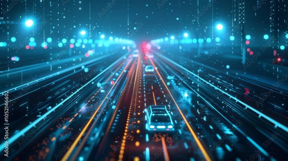Poster with 5g drivers receive realtime alerts about any road closures or accidents helping them to avoid g