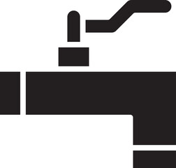 Obraz premium faucet glyph icon