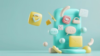 A 3D Icon in the Background Image - a captivating and futuristic visual. The 3D icon in the background image creates an alluring and high-tech digital scene. It adds a touch of modernity and intrigue,