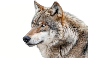 Fototapeta premium wolf isolated over a white background wolf wolf