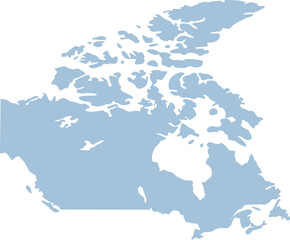 Fototapeta premium Map of Canada highlighting the capital, Ottawa