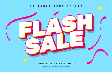 Flash sale editable text effect template