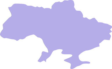Obraz premium Map of Ukraine highlighting the capital, Kyiv.