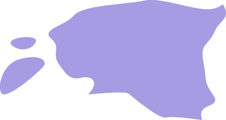 map of Estonia, featuring the capital Tallinn