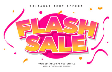 Flash sale editable text effect template