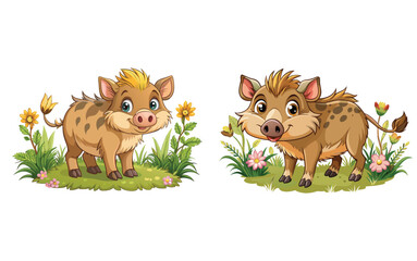 Fototapeta premium Cute Animal vector Set 