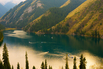 lake in the mountains Kolsay