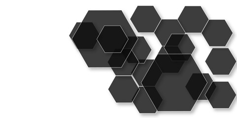 Abstract white background with hexagon and hexagonal background. Luxury white pattern with hexagons. abstract 3d hexagonal background with shadow. 3D futuristic abstract honeycomb mosaic background.