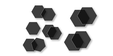 Abstract white background with hexagon and hexagonal background. Luxury white pattern with hexagons. abstract 3d hexagonal background with shadow. 3D futuristic abstract honeycomb mosaic background.