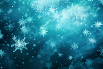 Obraz premium Beautiful falling snowflakes wallpaper