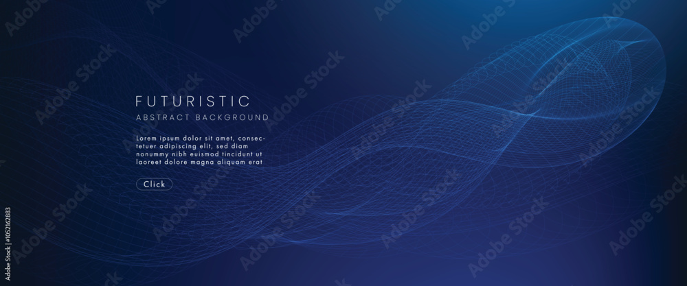 Aufkleber futuristic technology abstract background. abstract futuristic curve digital line design.modern futu