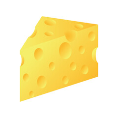 a piece of cheese that is yellow