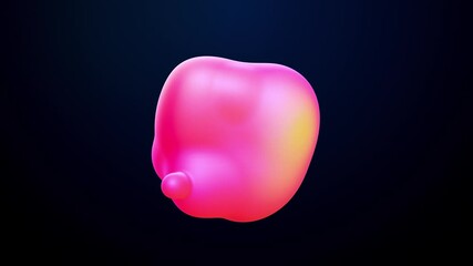 Serene Abstract: Calming Animation of Glowing Bubbles and Soft Gradients. Seamless Loop