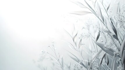 Delicate White Flowers in a Soft Light
