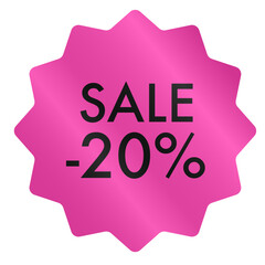 20 percent discount sale