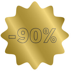 90 percent discount sale