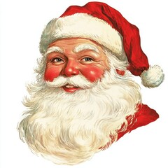 Santa claus illustration white illustrated. © Rawpixel.com