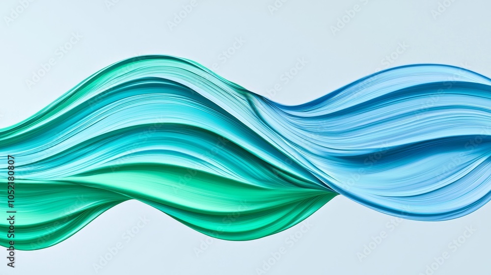 Poster flowing waves of colorful textures a visual symphony of aqua tones and dynamic movement in design ar