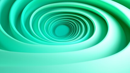 Fototapeta premium Exploring the depths of abstract design a journey through spiraling forms and fluid motions in vibrant teal hues
