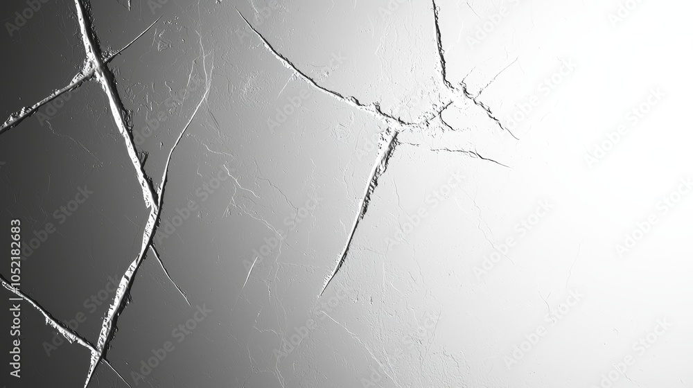 Aufkleber abstract black and white textured background with cracks and imperfections for artistic and design u