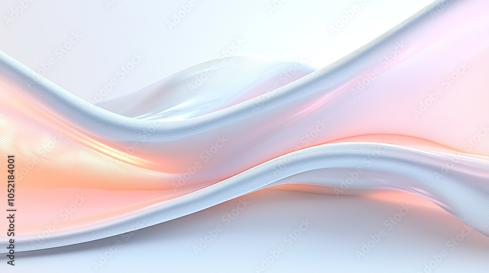 Poster elegant flowing textures a study of light and color in abstract fabric design for modern aesthetics 