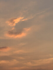 sunset sky with clouds
