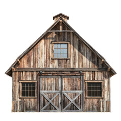 Naklejka premium Barn converted into a living space with rustic charm. isolated on transparency background