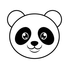 Create a Cute Panda Logo with Soft, Rounded Shapes