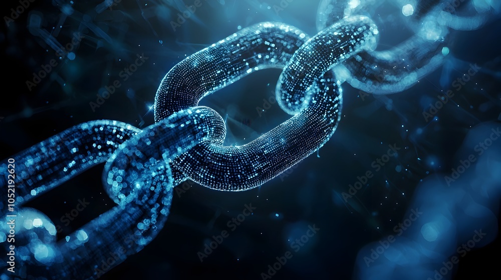 Aufkleber futuristic blockchain powered insurance platform ensuring transparency and fairness in policy manage