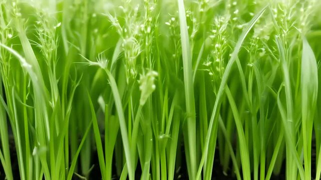 A captivating timelapse video germinating microgreens oat seeds Avena sativa showcased vertical orientation alpha transparency channel seamless integration black background 4K time lapse seed leaf