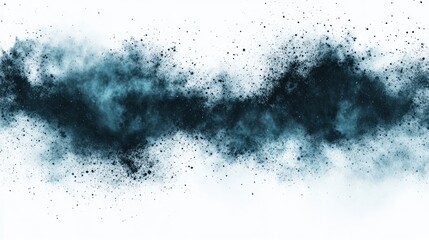 Obraz premium Abstract representation of swirling dust and particles in shades of blue and white.