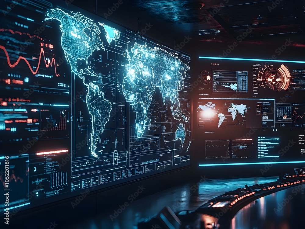 Aufkleber cyber threat intelligence system visualizing real time global cybersecurity threats and neutralizati